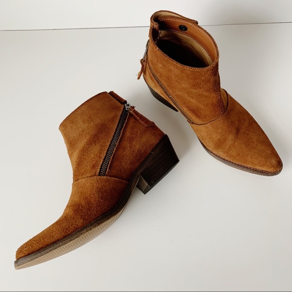 Anthropologie Shoes - Anthro GeeWawa Camel Tania Suede Ankle Boots